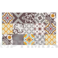 Alfombra Vinilica Croma 45x75 Cm Patch Gris Ambar