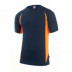 Camiseta Tecnica Poliester Azul Navy / Naranja Fluor Talla X