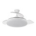 Ventilador Techo C/luz 3 Asp Retractil Blanco 108 Cm