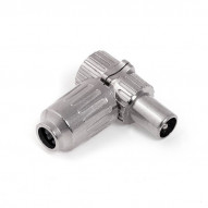 Conector Antena Coaxial Macho Acodado Met