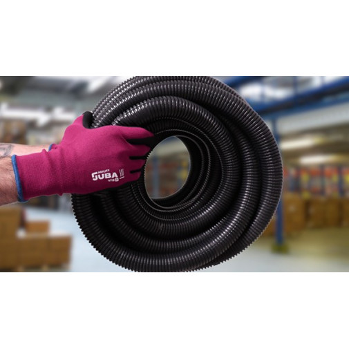 Guante Nylon Nitrilo Rojo T.7