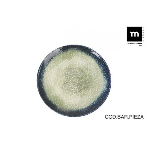 Plato Postre Stoneware Olaf Monaco 20 Cm