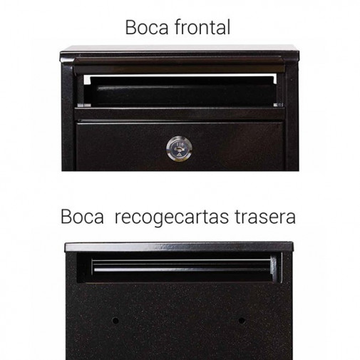 Buzon Exterior Zaguan Negro -