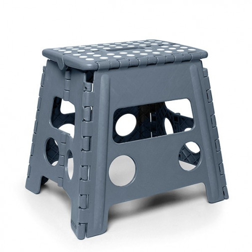 Taburete Multiuso Plegable Gris 49x37x46