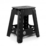 Taburete Multiuso Plegable Negro 42x41.5x59
