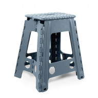 Taburete Multiuso Plegable Gris 42x41.5x59