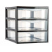 Organizador 3 Cajones Easy Negro 26x37x27,5