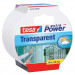 Tesa Extra Power Clear Duct Tape Cinta Impermeable de Reparación Transparente para Exteriores, 10 m x 50 mm