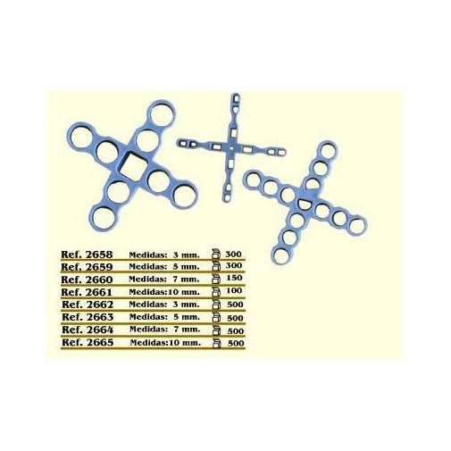 Cruceta Const 10mm Pavimentos Revest Cv Tools 100 Pz