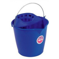 Cubo Agua 13 Lt Con Escurridor Tes Pl Rdo Asa Metal 9213l