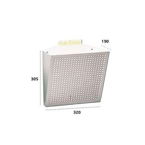 Cesta Publicidad 305 X 320 X 190mm Arregui Bl E-2314