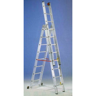 Escalera Ind Transf 3,00/6,30mt 10 Peldaños Tr.c/base Alu Sv