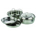 Ibili Fiambrera con Platos INOX 16 CMS, Stainless Steel, Multicolour