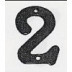 Numero Señal Atorn. 100mm "2" Forjado Ne El Zorro