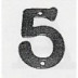 Numero Señal Atorn. 100mm "5" Forjado Ne El Zorro