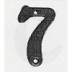 Numero Señal Atorn. 100mm "7" Forjado Ne El Zorro