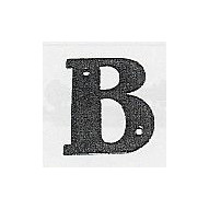 Letra Señal Clavar 100mm "b" H.forj Ne El Zorro