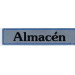 PLACA SEÑALIZACION SUPER-LETRA SL AUTOADHESIVA ALMACEN ALUMINIO PLATA 175X040MM A21