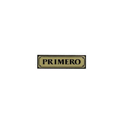 Placa Señal Adh 290x080mm Primero Alu Oro Superl.