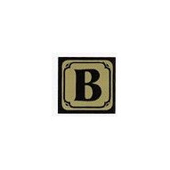 Placa Señal Adh 090x090mm Puerta B Alu Oro Superl.