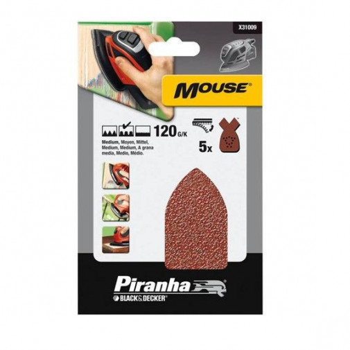 Hoja Lija Para Delta Grano 120 5pz X31009 Piranha