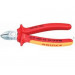 Knipex Alicate de corte diagonal cromado, aislados con fundas multicomponentes, según norma VDE 160 mm 70 06 160