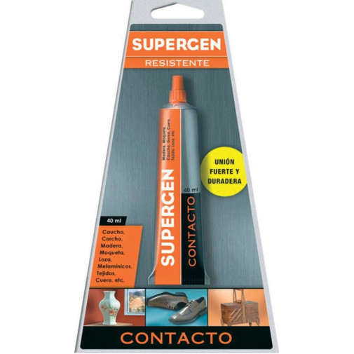 Pegamento Contacto 75 Ml Tubo Supergen