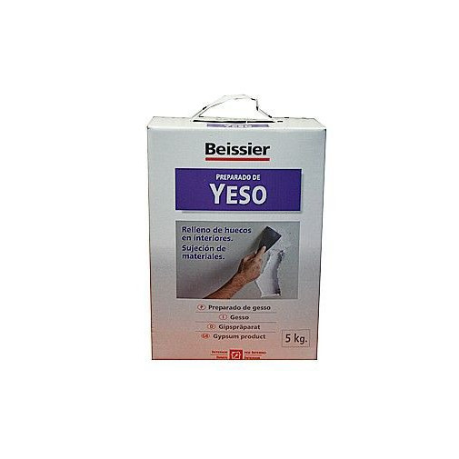 Yeso Rest. Relleno Hueco 5 Kg Bl Int. Sujecion Mat. Beissier