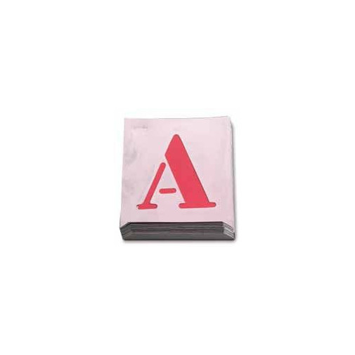 Abecedario Pintar 100 Mm Chapa Aluminio Nusac