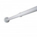 TATAY 5580201 - Barra recta extensible para cortina de ducha, Aluminio, Blanco, 75 cm - 115 cm