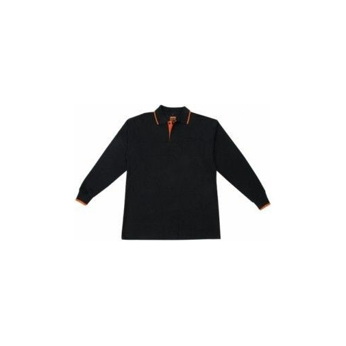 Polo Trabajo Xxl 100%alg. Marga Larga Ne/na Juba