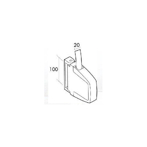 Recogedor Pers 22mm Sobrep Pl Bl/pin Gaviota