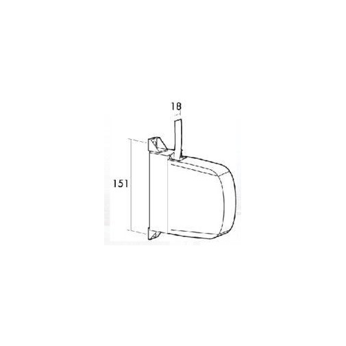 Recogedor Pers 18mm Sobrep Mini Pl Bl/gr Gaviota