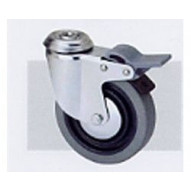 Rueda Gir C/f 080mm 1-0387 Ag/pas 060kg.liso Gom N/g Bh Pgi