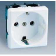 Base Enchufe Bipolar C/ T.tierra Blanca Serie 27 27432-65