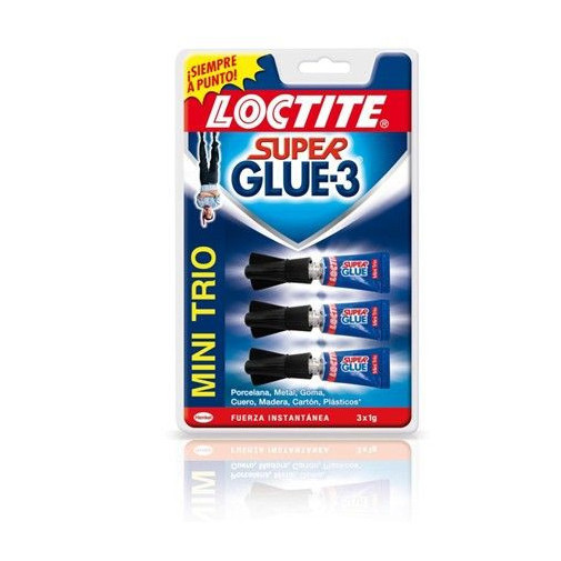 Pegamento Instantaneo Loctite Sg-3 Mini Trio 3 Tubos De 1gr