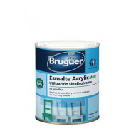 Esmalte Acrilico Mate Blanco Permanente 750ml Bruguer 1701