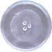 SF SANFOR 15131 Plato microondas Adaptable a Daewoo 255mm, Vidrio refractario, Transparente