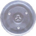 SF SANFOR 15078 Plato Adaptable para microondas PANASONIC 270mm, Vidrio refractario, Transparente