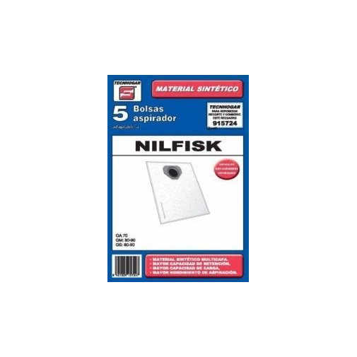Bolsa Aspirador Papel Nilfisk 915724 Thogar 5 Pz Rf