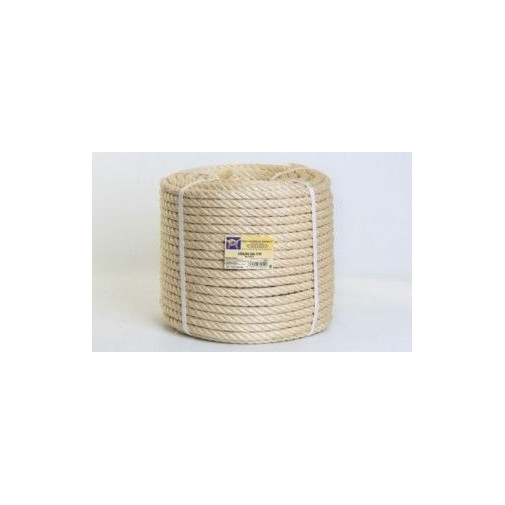 Cuerda Torcida 16mm Sisal Nat 4 Cabos Hyc 100 Mt
