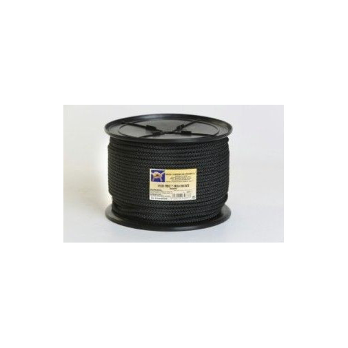 Cuerda Trenz. 06mm Nyl Neg Mate Hyc 200 Mt