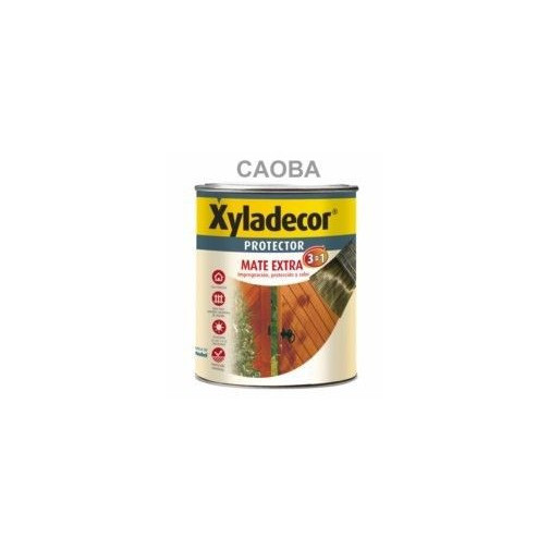 Protector Para Madera Mate 3 En 1 Caoba 750 Ml Xyladecor