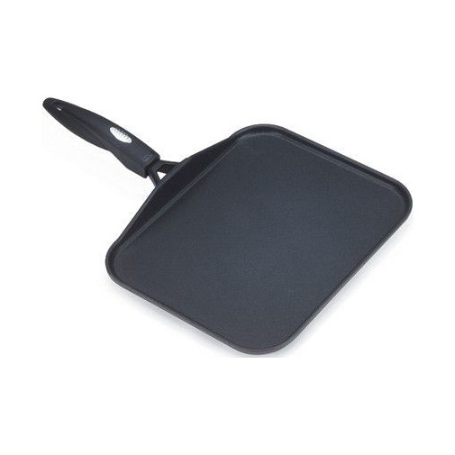 Grill Plancha 26x26cm Liso C/m Ind Al/fu Tec.platinum Valira