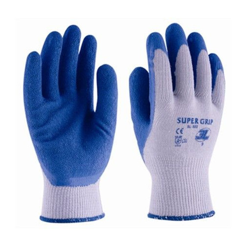 Guante Poliamida/algodón Latex Rugoso Azul Super Grip T-07