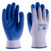 GUANTE POLIESTER RECUBIERTO LATEX RUGOSO SUPER GRIP AZUL TAL
