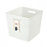 Cesto Orden Ropa 25lt Ratan Bl Cdo Vintage Mystyle Curver