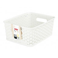 Cesto Orden Ropa 8lt Ratan Bl Rect Vintage Mystyle Curver