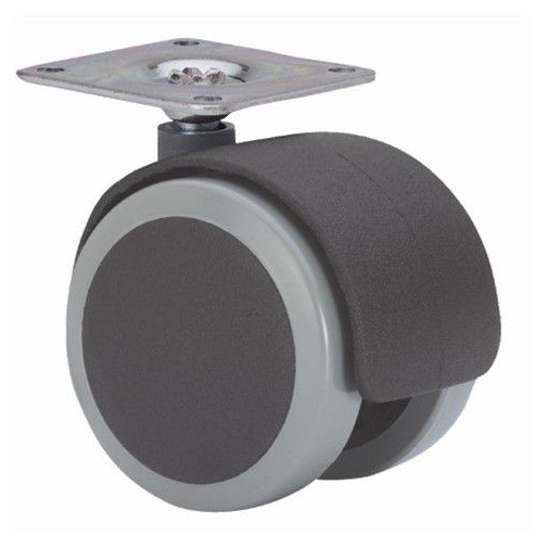 Rueda Gir.dble 050mm 1-0642 Pl.42x42 050kg Pu N/g Dk Alex
