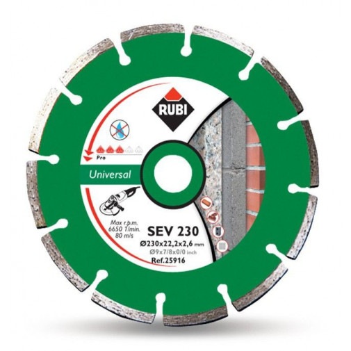 Disco Corte G.obra Segment 230 Mm Diam Basic L Sev 230 Rubi